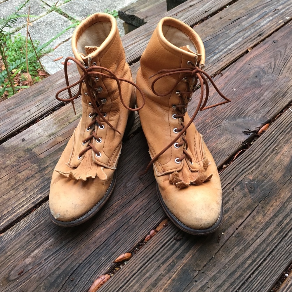 Vintage laredo lace up boots