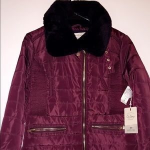 Maroon Coat/Jacket. Size Large