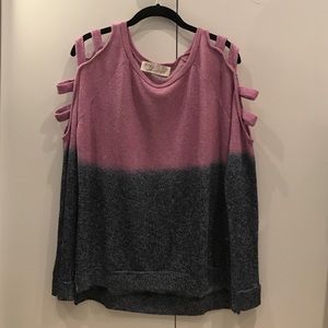 Vintage Havana Cold Shoulder Sweater