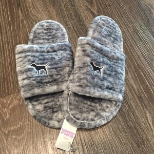 Victoria secret pink gray bedroom slippers
