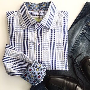 ROBERT GRAHAM Men's Long Sleeve Casual Button Down