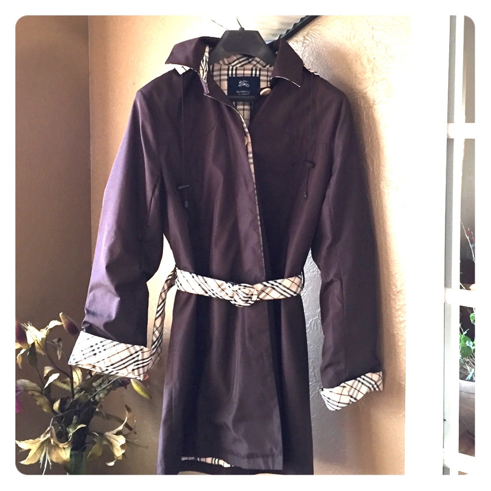 Burberry brown trench coat