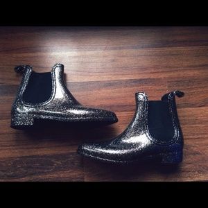 ankle rain Chelsea glitter boots size 8.5