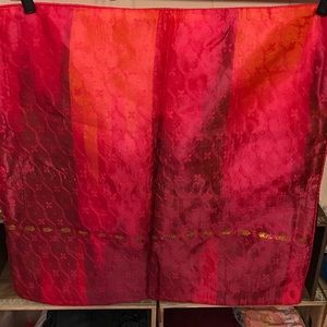 Pair Of Beautiful Silk Blend Asian Pillow Covers