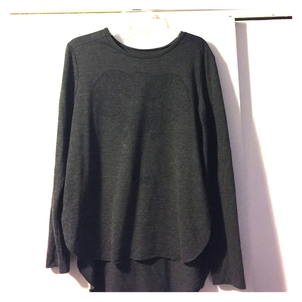 Comfy dark gray elephant sweatshirt