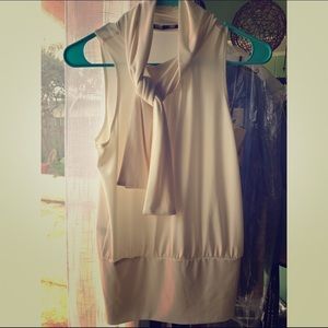 Classy express tank with scarf neckline