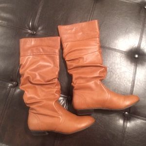 Steve Madden "Cazey" cognac boots