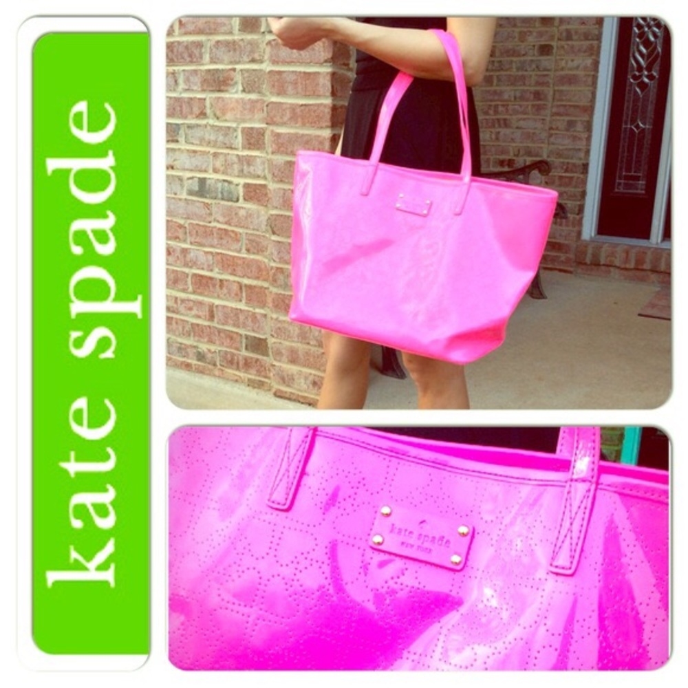 Kate Spade Hot Pink Tote Bag Purse