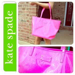 Kate Spade Hot Pink Tote Bag Purse