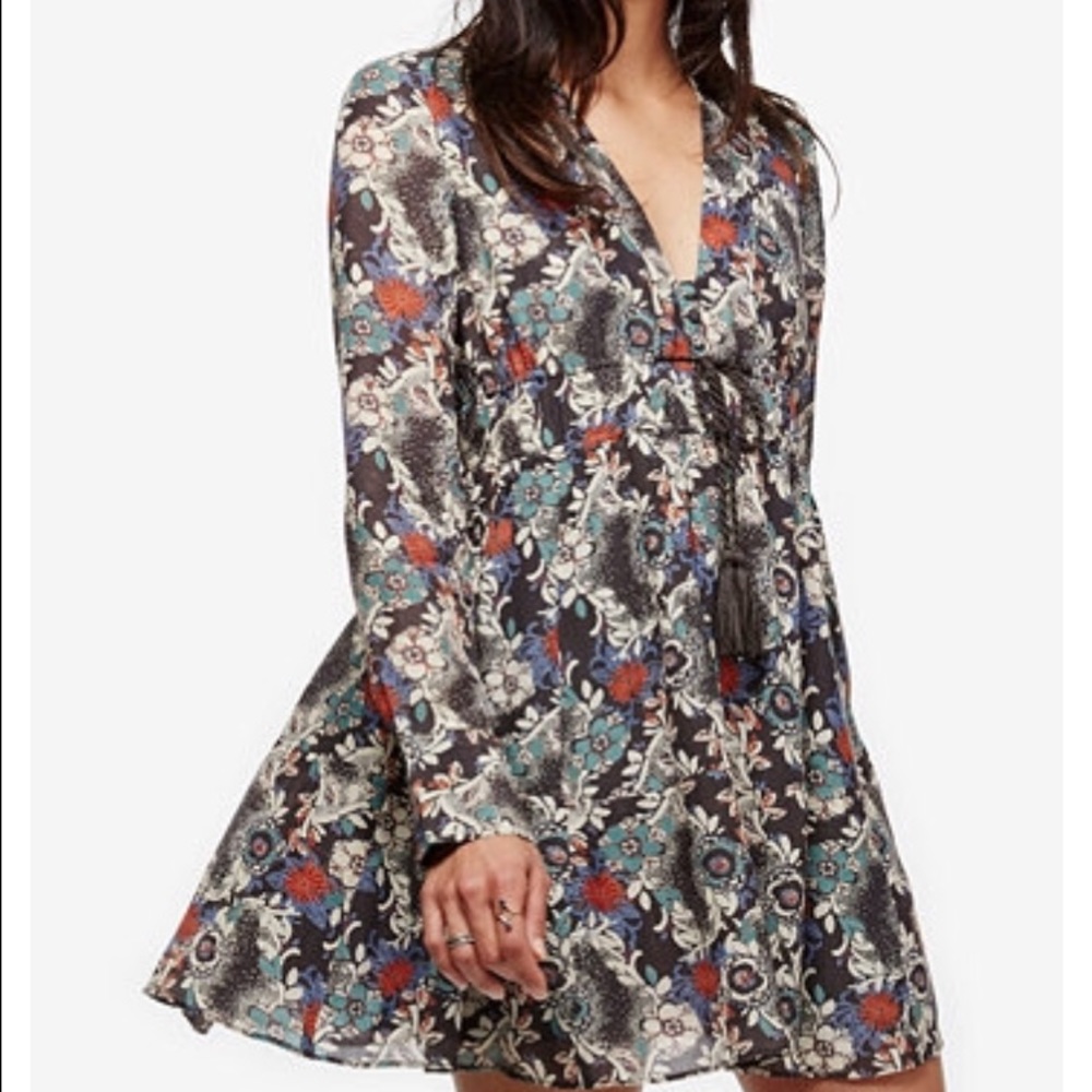 Free People Floral Peasant Dress