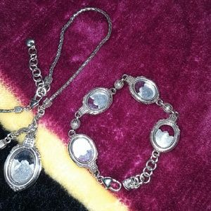 Matching picture necklace and bracelet