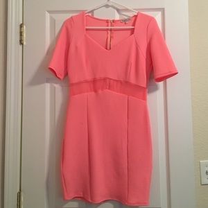 Cute coral club dress