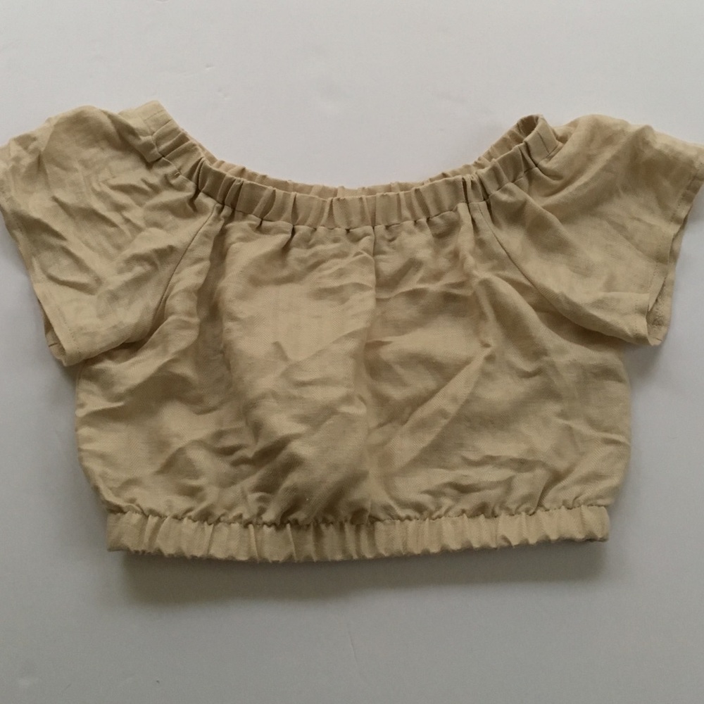 LUSH size s/m off the shoulder crop top