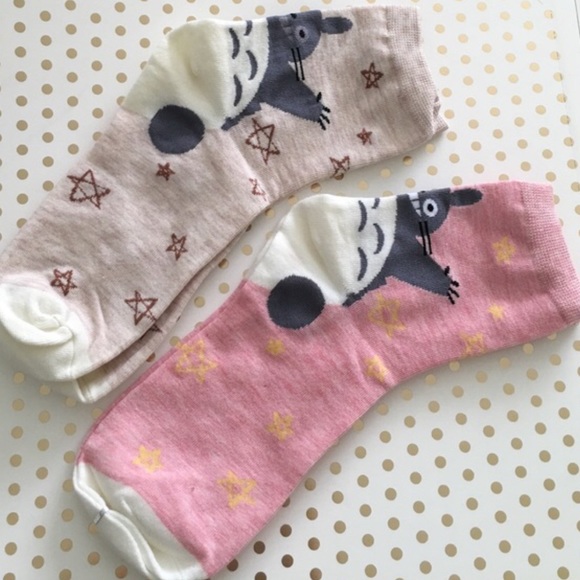 Two pairs brand new totoro socks - Picture 1 of 2