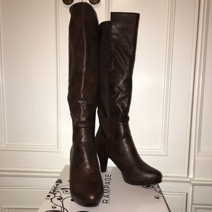 Rampage brown slouch boots - like new