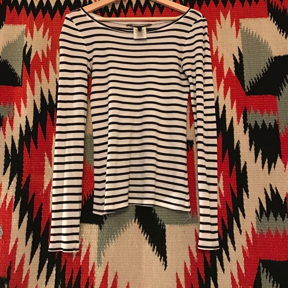 BCBG Striped Top