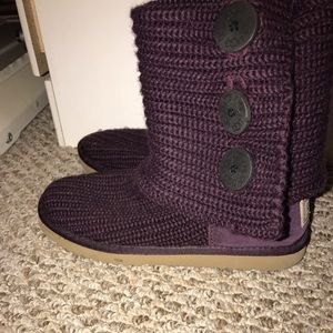 Plum Knit UGGS