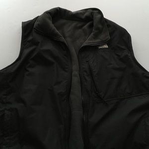 North face reversible vest size XL grey/black