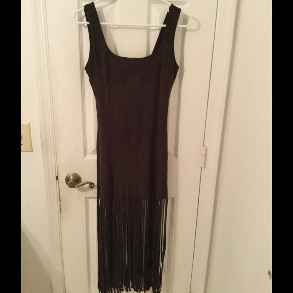 FINAL DROP❗️Suede fringe dress