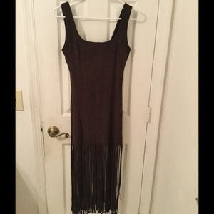 FINAL DROP❗️Suede fringe dress