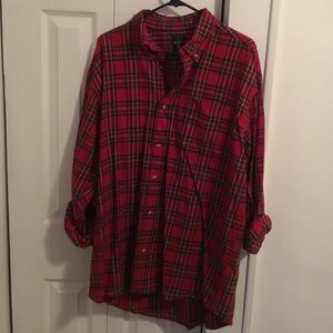 Men's Large Flannel Button Down Shirt