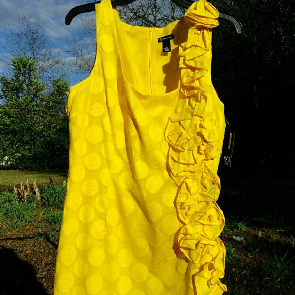 Bright Yellow New Directions Dress