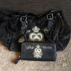 ***lowered price!! black velour Juicy Couture set!