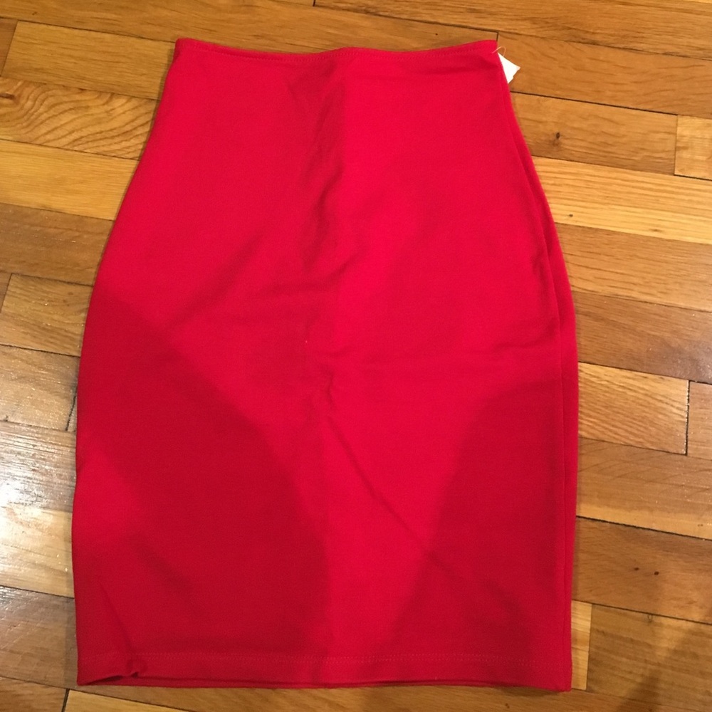 Red Pencil Skirt