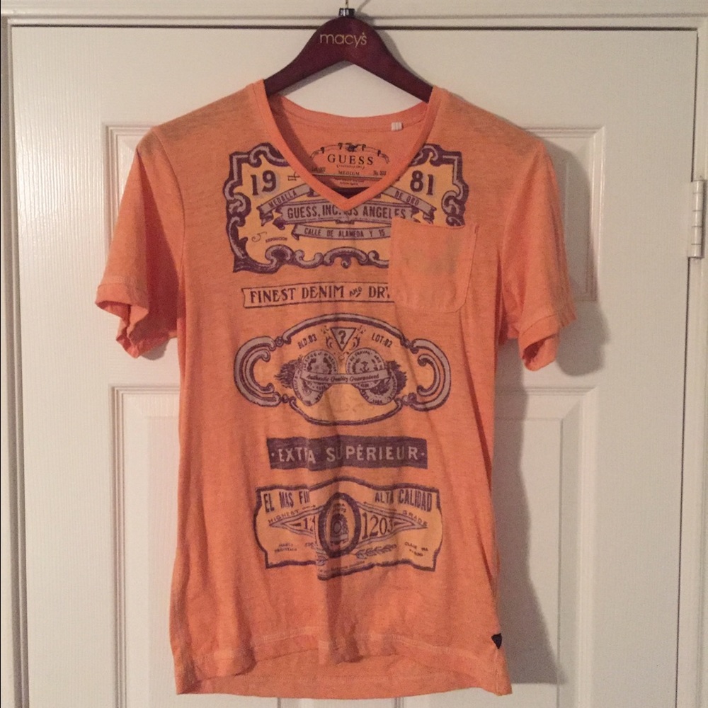 Guess V Neck Tee