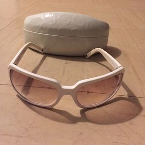 White Coach Sunglasses