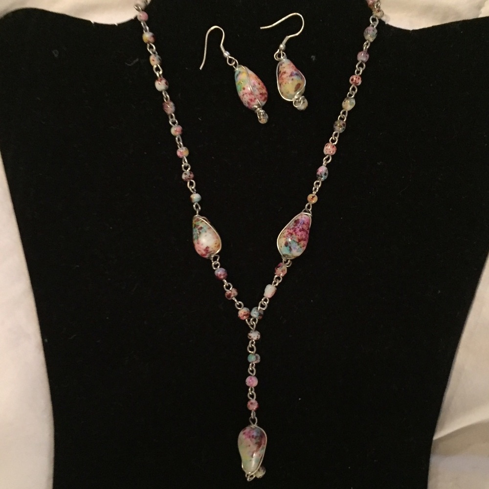 HANDMADE Necklace and Earring Set