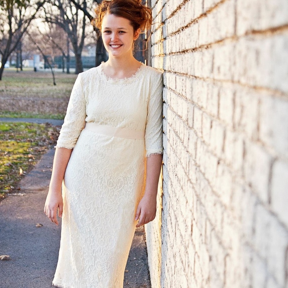 Cream Lace Dress