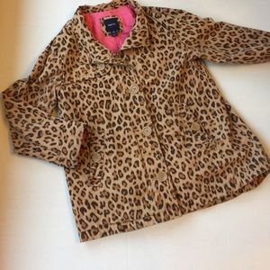 Gap kids xl (12) leopard print jacket