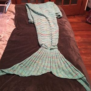 Mermaid tail blanket