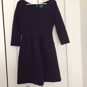 Navy and maroon Anthropologie Maeve dress size 4
