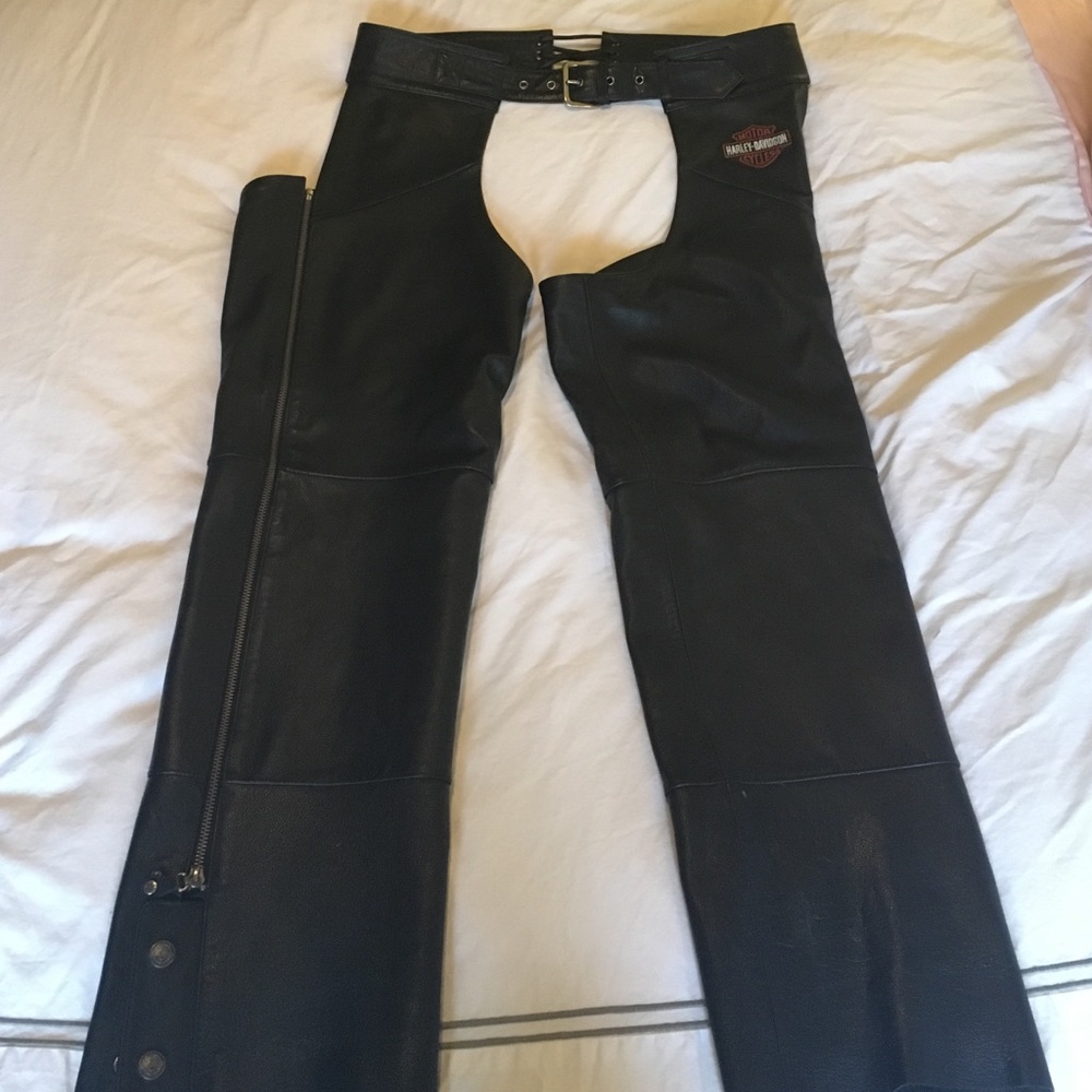 Men's Harley Davidson leather chaps