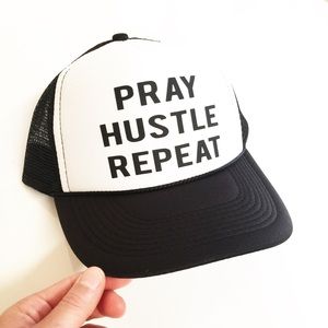 Pray Hustle Repeat Trucker Hat