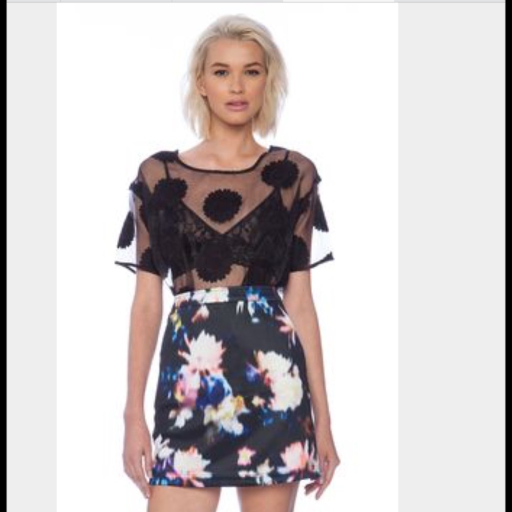 NWT Sister Jane floral skirt