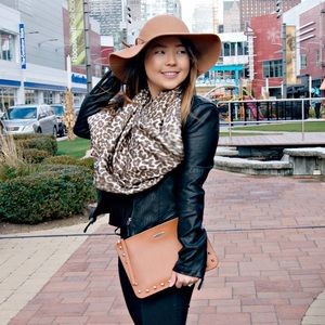 Rebecca Minkoff Camel Studded Clutch