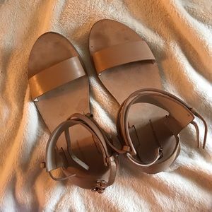 Alexander Wang Leather Nude Sandals