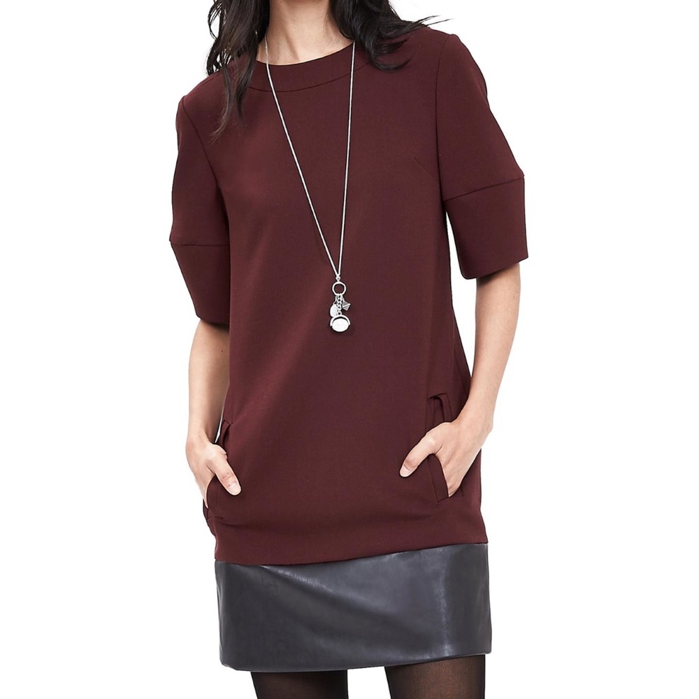 Banana Republic Faux Leather Dress