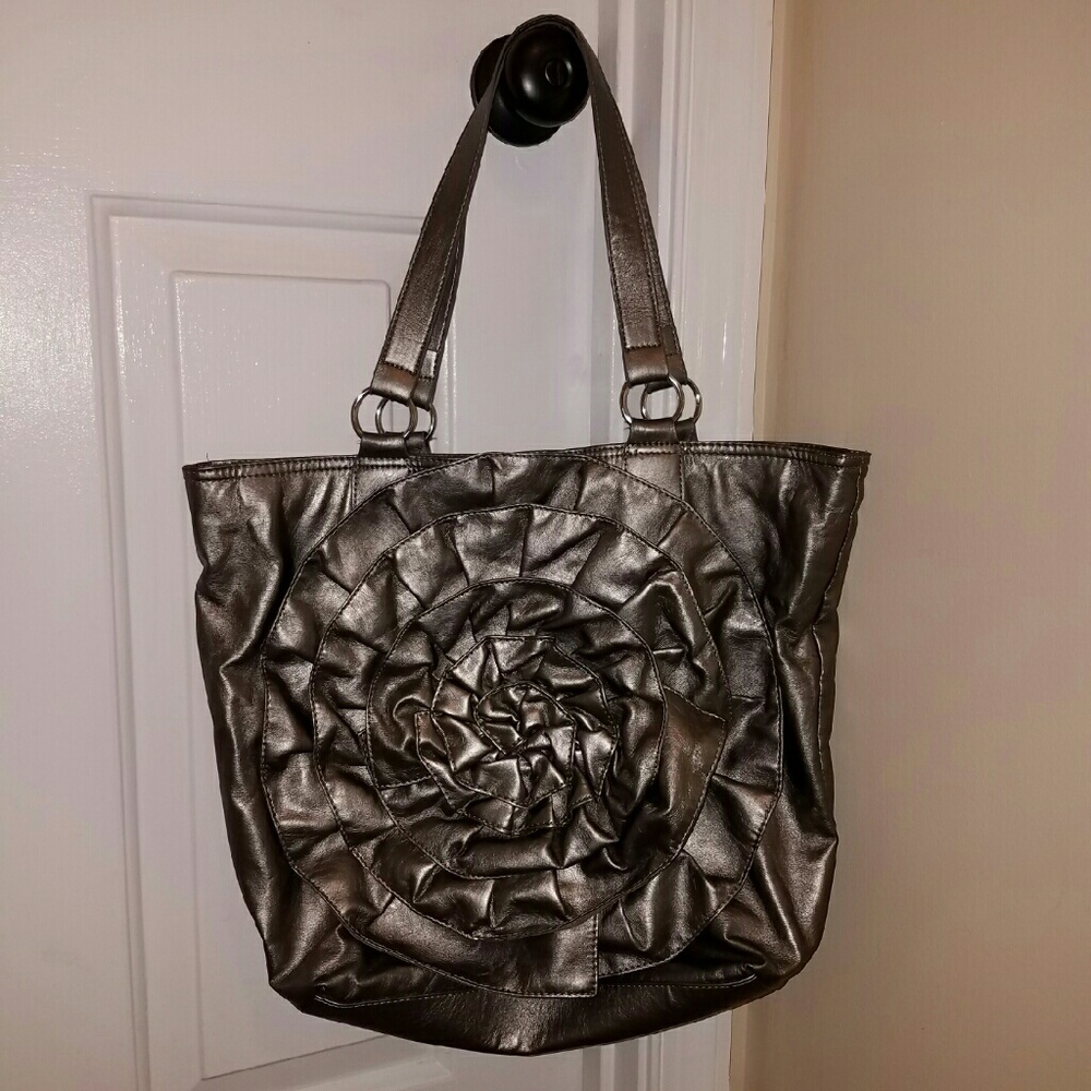 Silver purse New York & Company