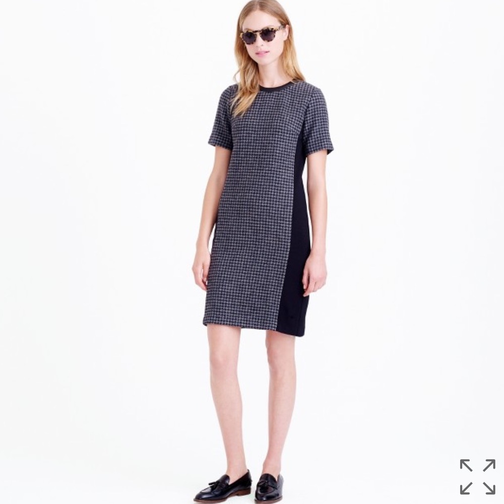J. Crew Houndstooth Dress