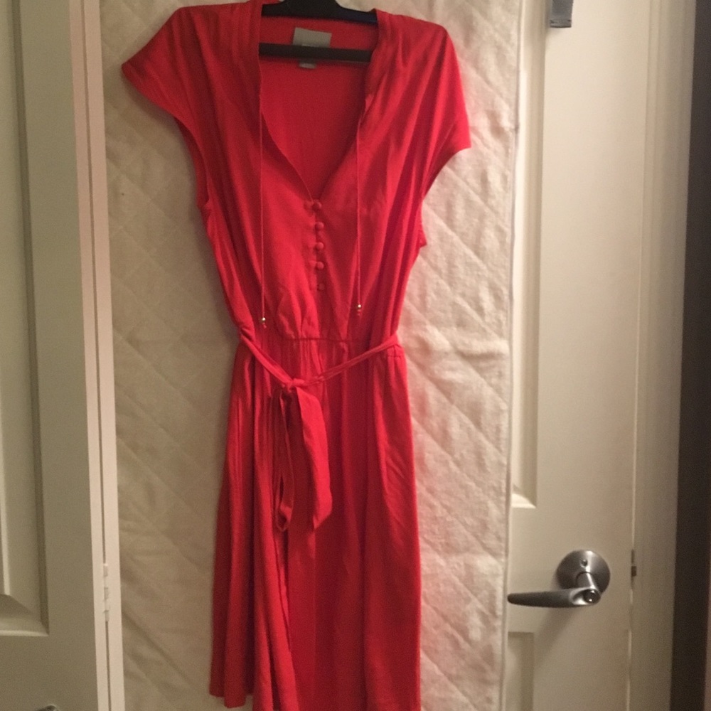 Anthropologie Mauve Red dress 💃🏽