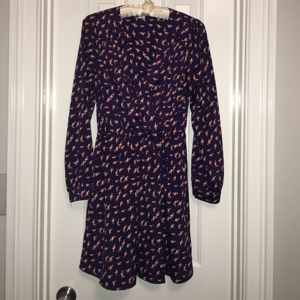 Bar lll  size M career dress with Sparrow pattern