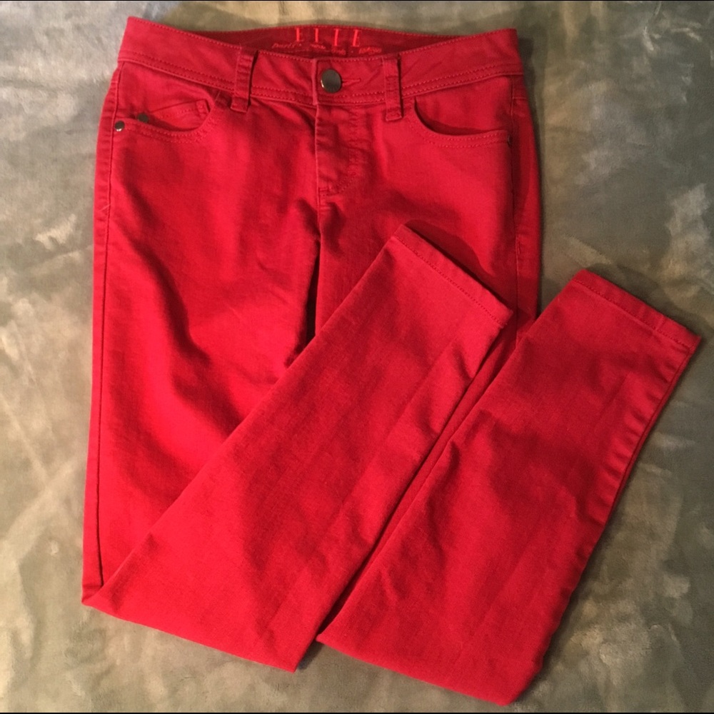 Red Elle Skinny Jeans