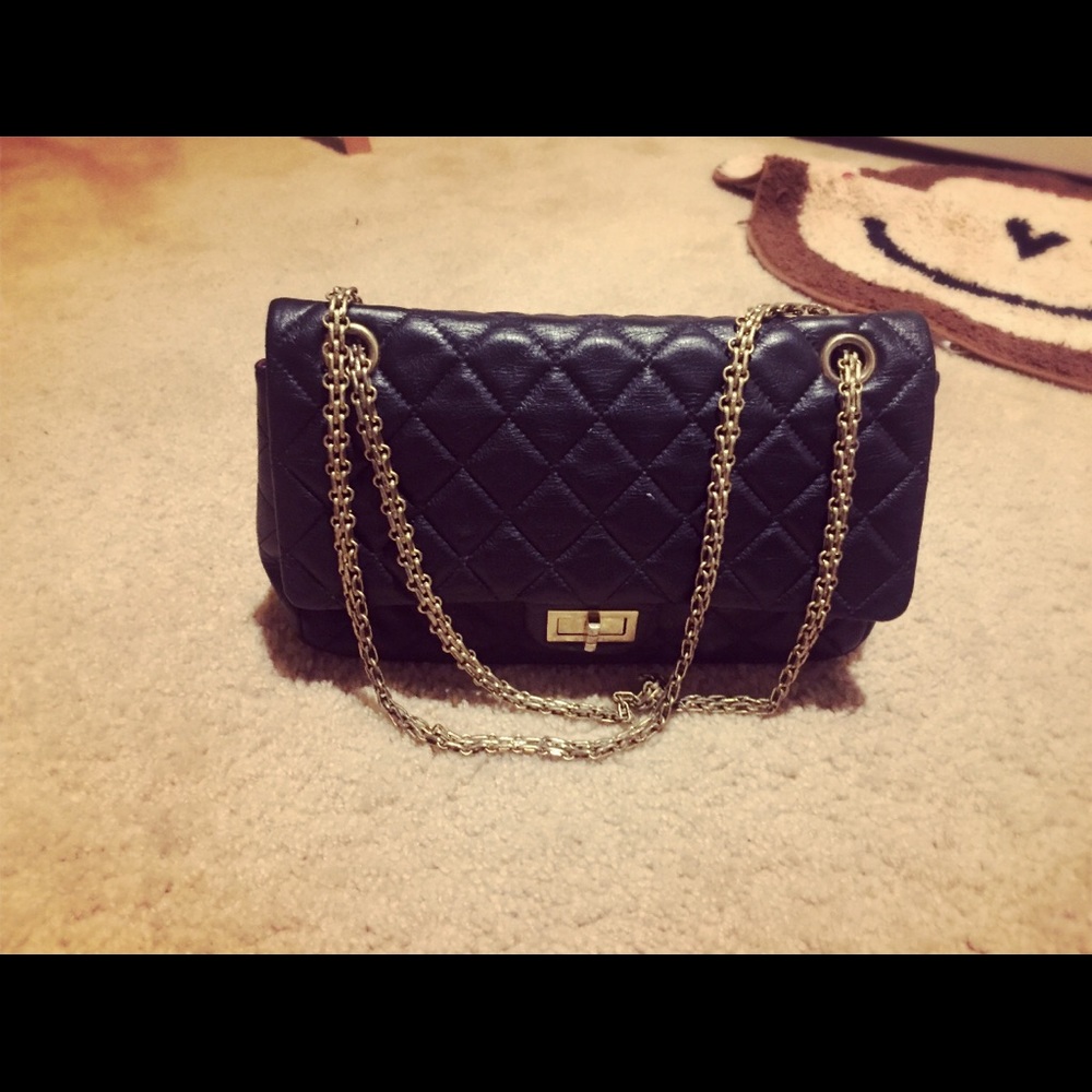 Vintage quilted double flap large 255 bag