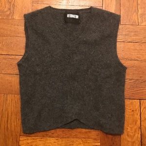 Reformation sweater crop top