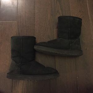 Black Uggs worn many times