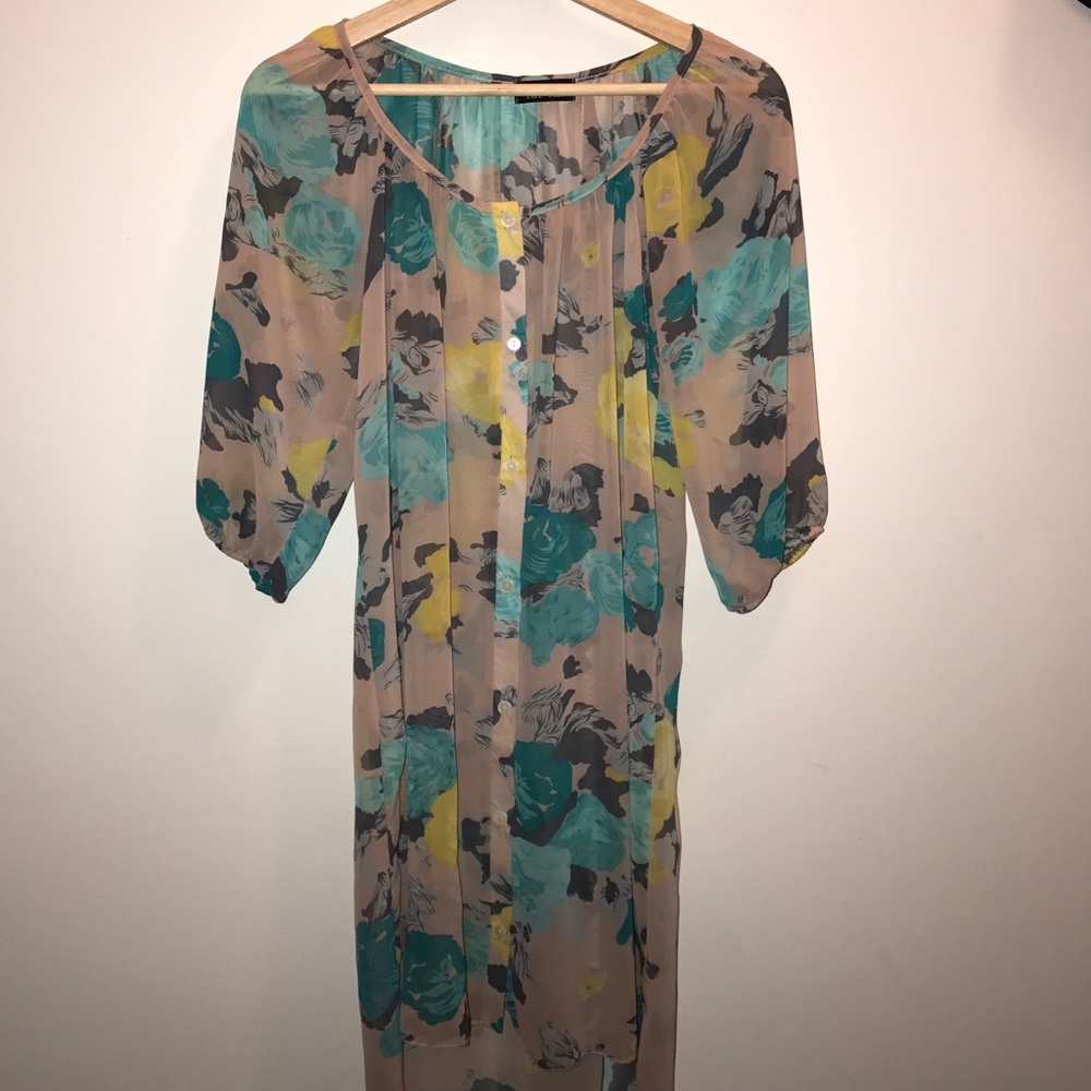 Sheer summer floral dress